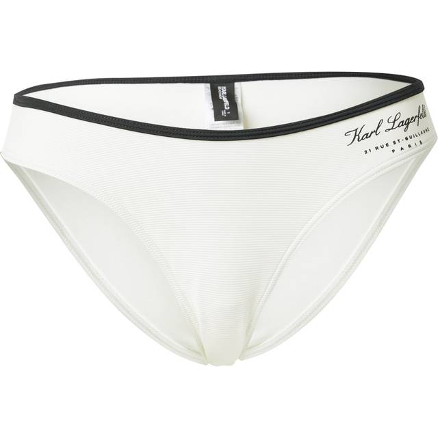 Karl Lagerfeld, Hotel Karl High-rise Bikini Bottoms, Woman, Cannoli Cream, Size: L