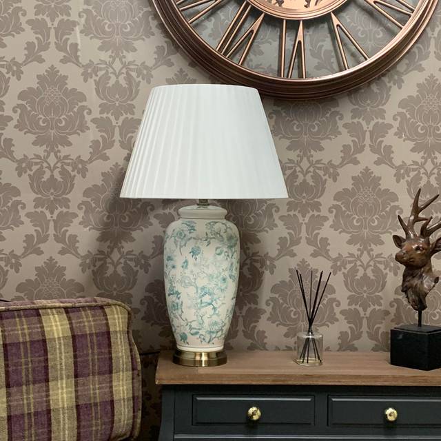 Mercer41 Scarberry 70Cm Gold/Green Table Lamp 70cm H X 40cm W X 40cm D