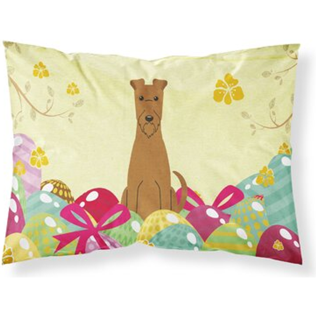 Easter Eggs Irish Terrier Fabric Standard Pillowcase