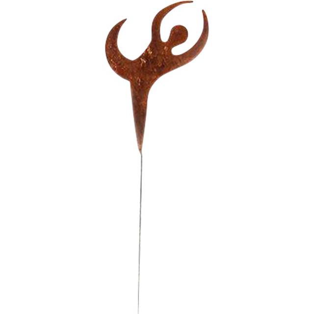 Dancer Rusted Garden Stake