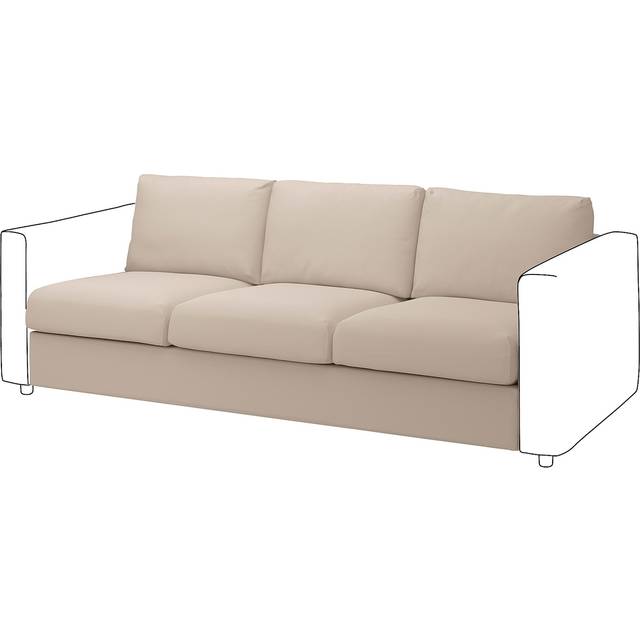 VIMLE klädsel till 3-sitssektion, Hallarp beige