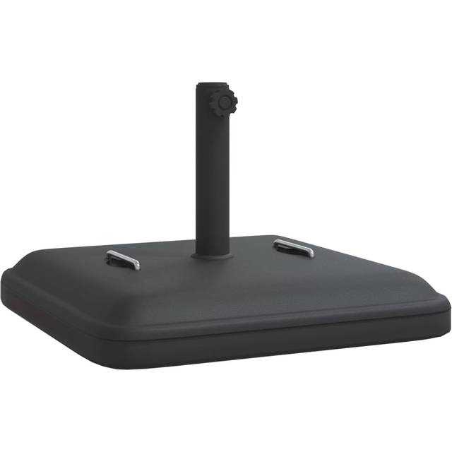 vidaXL Parasol Base with Handles for Ø38 / 48 mm Poles 27 kg Square - Black