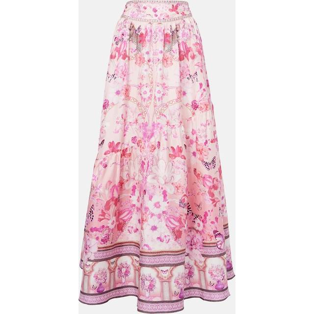 Botanical Novella Shaped-Seam Maxi Skirt - BOTANICAL NOVELLA - Medium