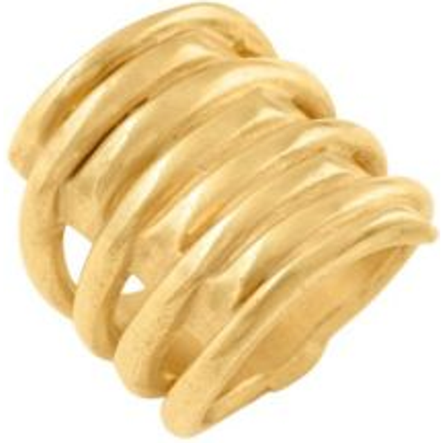 Tornado Golden Metal Ring / Size 18