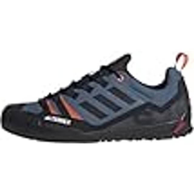 adidas Unisex - Vuxen Terrex Swift Solo 2.0 Hiking Shoes, Wonder Steel/Core Black/Orange, 50 2/3 EU