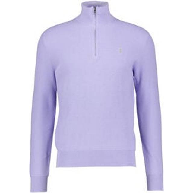 Pull col montant en coton - Violet - XXL