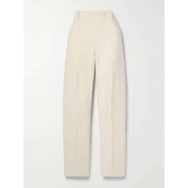 Cambie Straight-Leg Crepe Pants - CREAM - 4