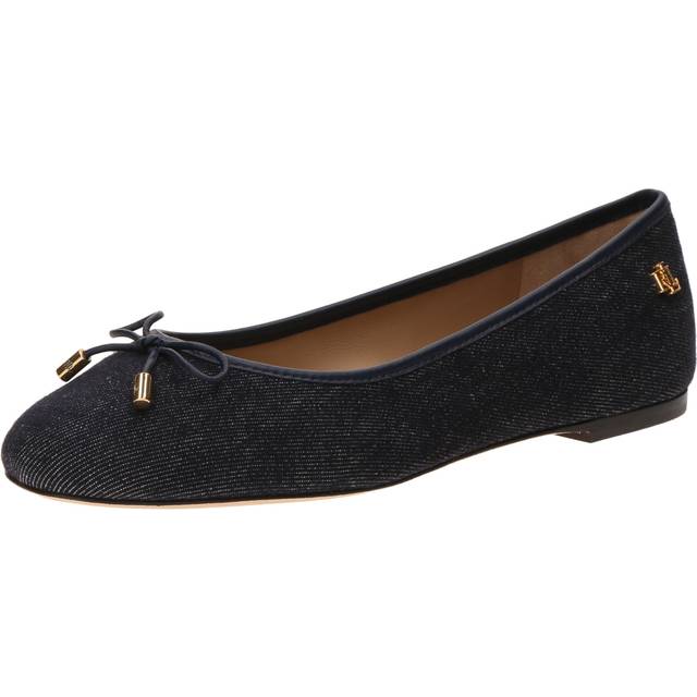 LAUREN RALPH LAUREN Jayna Denim Flat |Marinblå |36