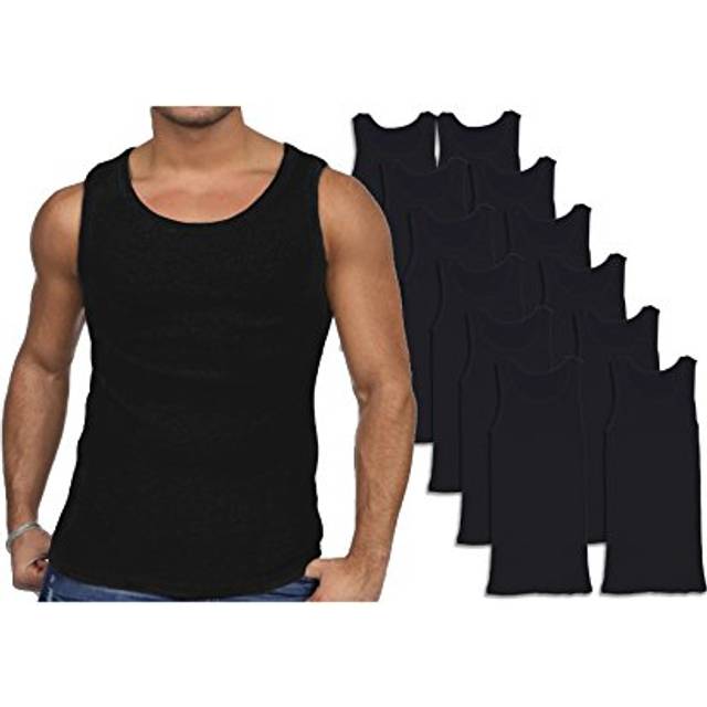 Andrew Scott Men's 12 Pack Color Tank Top A Shirt