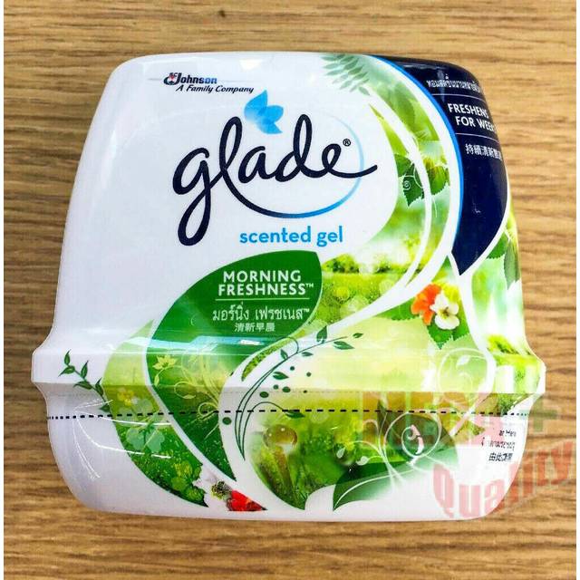 Glade gel freshener fragrance home, car toilet 180 g. morning freshness