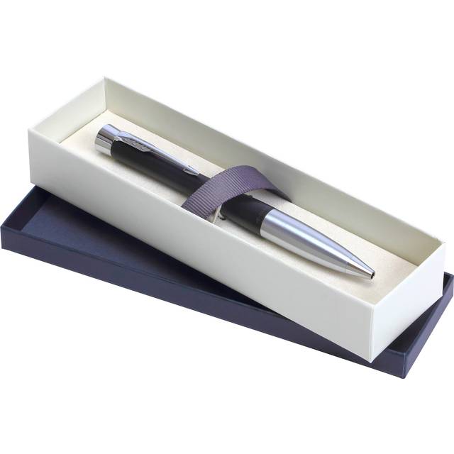 Urban Premium Ballpoint Pen | Muted Matte Black with Chrome Trim | Black Ink | Twist Action | Gift Boxed