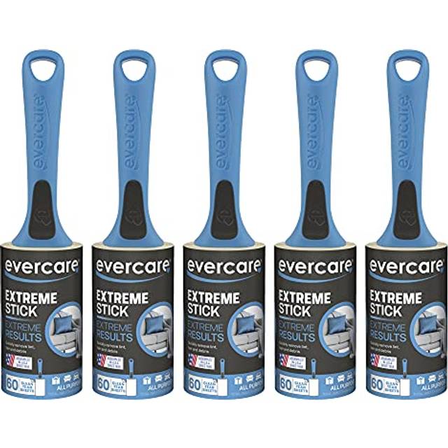 Evercare All Purpose Lint Brush  Value Pack - 5 Rollers (300 Sheets To