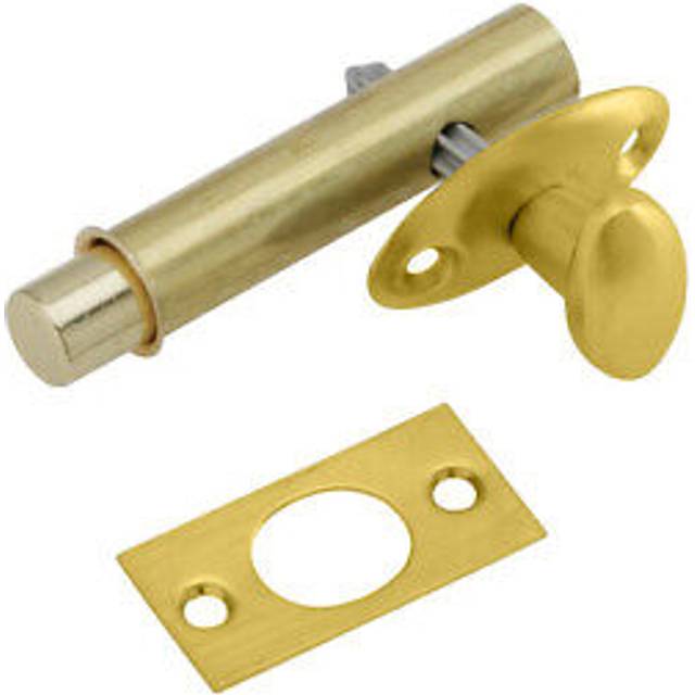 SCHLAGE Ives S48B5 Mortise Door Bolt  Satin Brass Blackened
