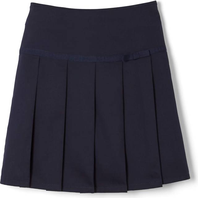 French Toast girls Pleated Scooter With Grosgrain Ribbon School Uniform Skirt  Navy  4T US
