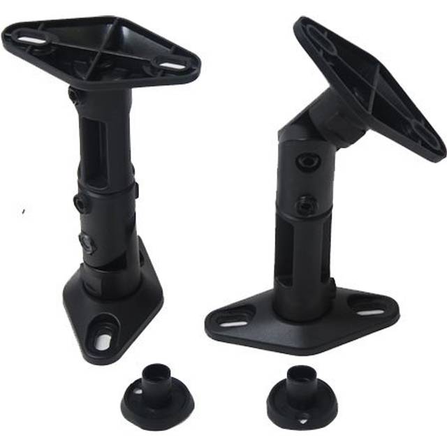 VideoSecu 2 Satellite Speaker Wall Ceiling Mounts Brackets 1EH Black  2 Pack