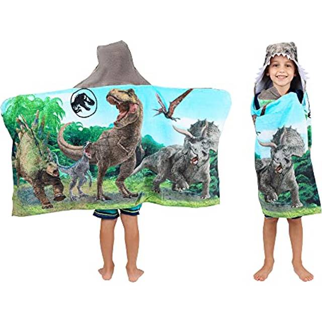 Franco Kids Bath and Beach Soft Cotton Terry Hooded Towel Wrap  24 in