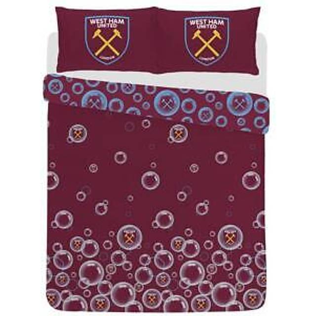 West Ham United Double Duvet Cover Set Football Officially Licensed