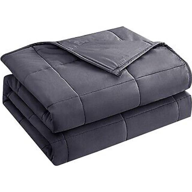 yescool Weighted Blanket for Adults (25 lbs  88  x 104   Grey) Cooling Heavy Blanket for Sleeping Perfect for 240-260 lbs  King Size Breathable Blanke