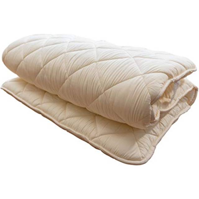 FULI Japanese Futon Mattress, Foldable & Portable Floor Lounger Bed, Roll Up Sleeping Pad, Shikibuton, Made in Japan (White, Twin)