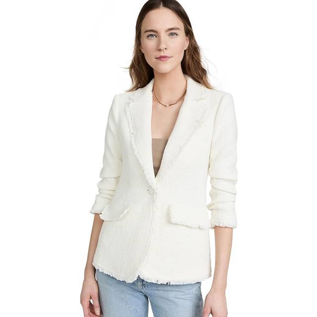 Khloe Boucle Blazer - GARDENIA - 00