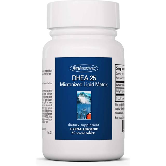 Allergy Research Group DHEA 25mg Micronized Lipid Matrix - 60 tablets
