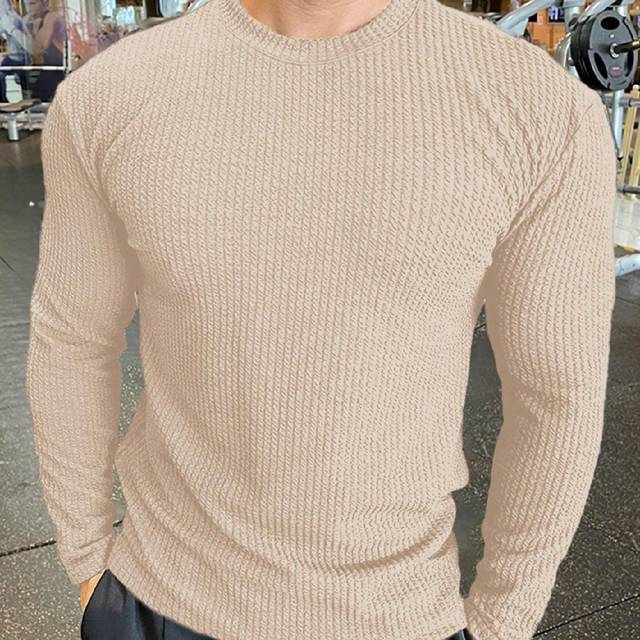 SHEIN Men&#39;s Minimalist Fashionable Ribbed Knit Sweater