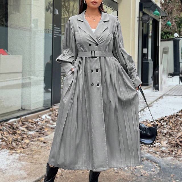 Calvaya Solid Color Pleated Leisure Wind Resistant Simple Fashion Jacket