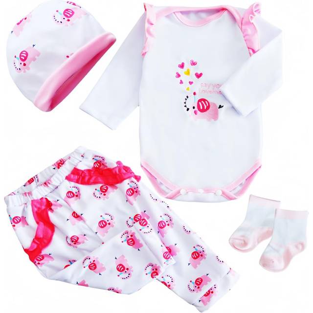 MAIHAO Reborn Baby Doll Clothes for 17-24 Inch Newborn Baby Doll  Baby Dolls Clothes Outfit Accessories fit 17-24 Inch Baby Doll Cute Little Elephant