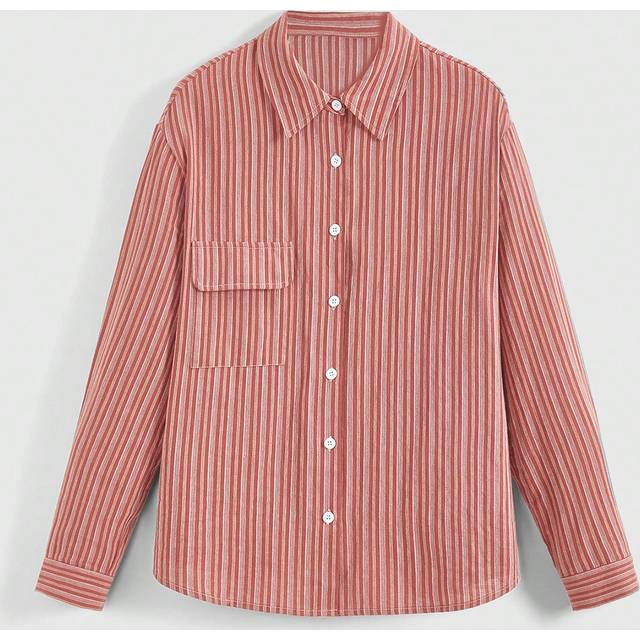 ROMWE Women&#39;s Vintage Hippie Style Striped Blouse