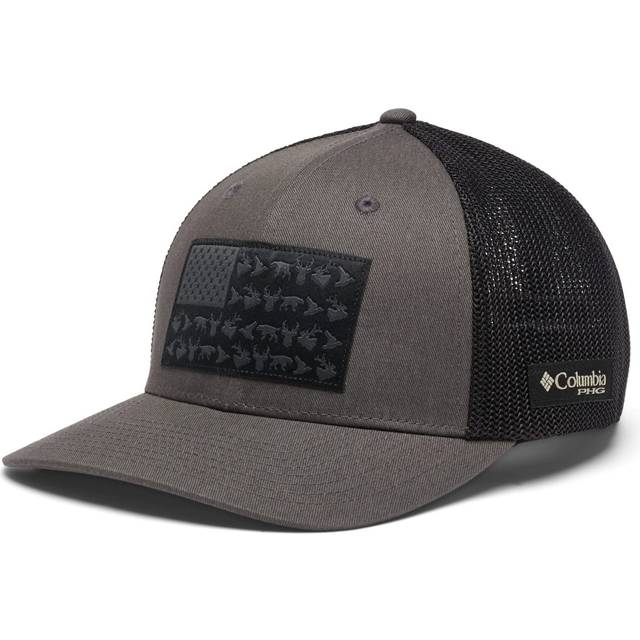 Columbia PHG Game Flag Mesh Ball Cap- - Grey (XXL)