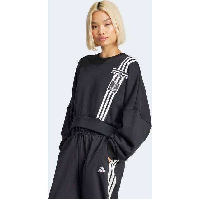 Adibreak Cropped Sweatshirt - Black - 2XS