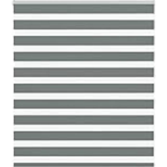vidaXL Zebra Blind Dark Grey 135x100 cm Fabric Width 130.9 cm Polyester