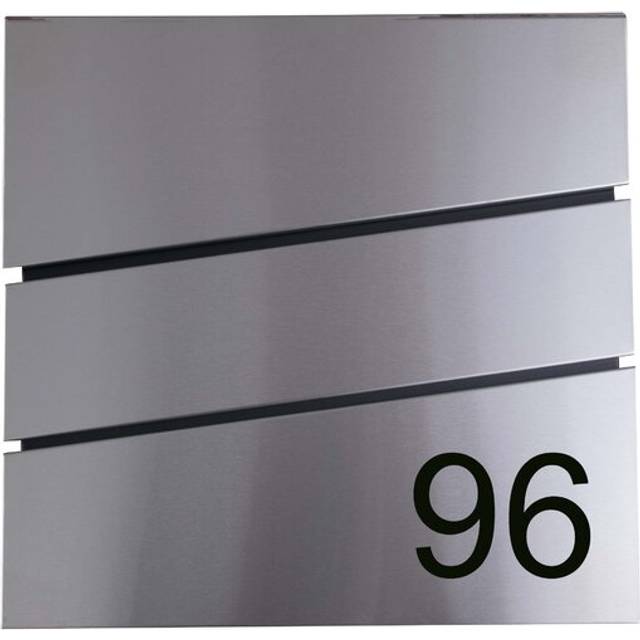 Maylin Locking Wall Mounted Letter Box - Silver (Large)