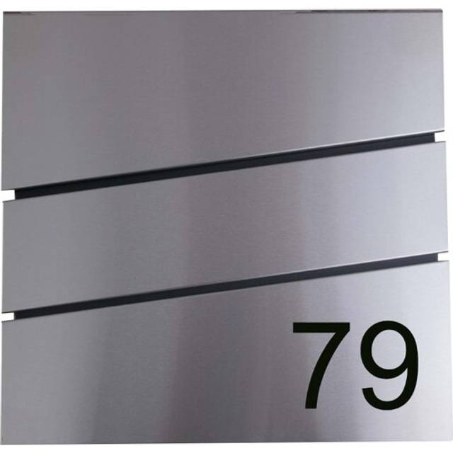 Maylin Locking Wall Mounted Letter Box - Silver (Large)