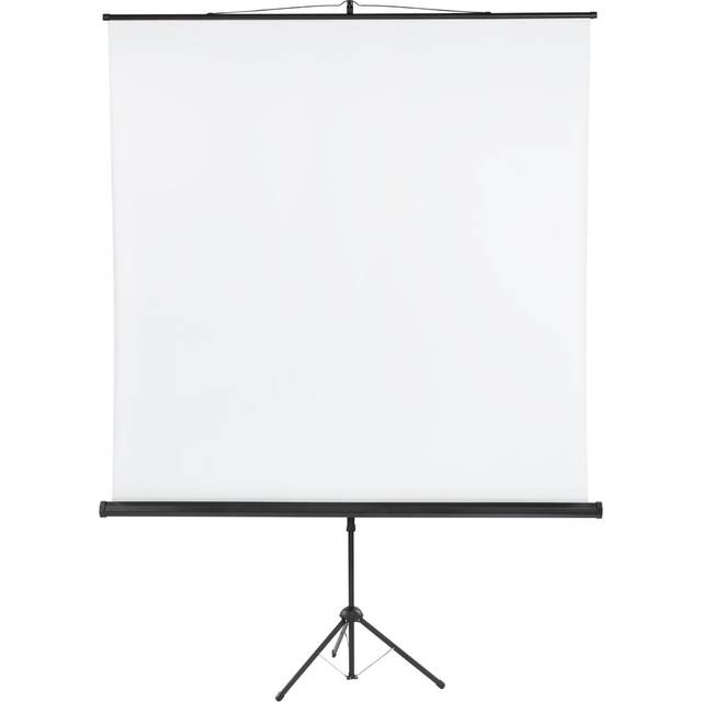 Tripod White Portable Projection Screen (180cm H x 180cm W x 6.5 D)