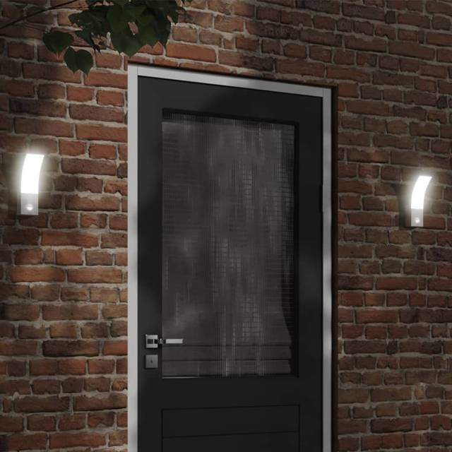 Dashauna Plug-in LED Outdoor Wall Lights - White (23cm H X 7cm W X 4.5cm D)
