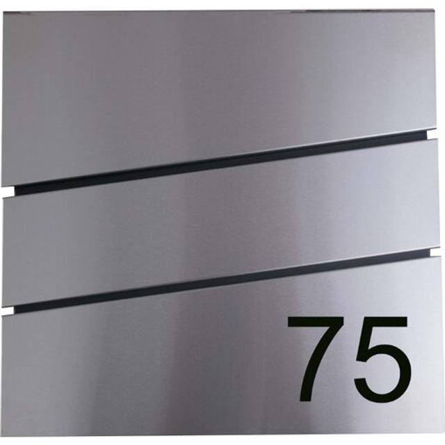 Maylin Locking Wall Mounted Letter Box - Silver (Large)