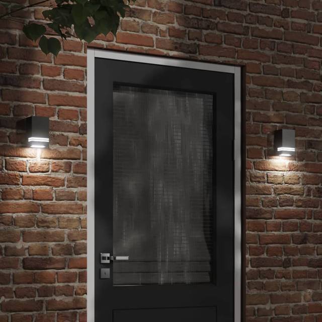 Danamarie Plug-in 1 Light Outdoor Wall Light - Black (15cm H X 9.5cm W X 7.5cm D)