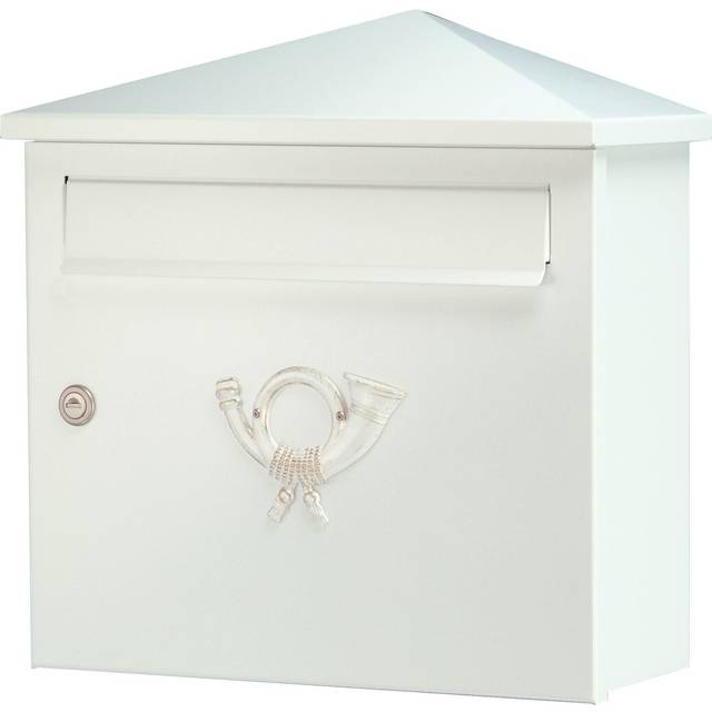 Falca Locking Surface Mounted Letter Box - Graphite Grey