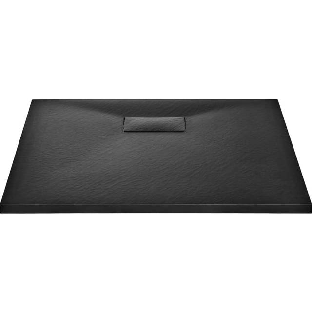 Belfry Bathroom Jamerson Plastic Shower Tray Black 2.6cm H x 90cm W x 80cm D
