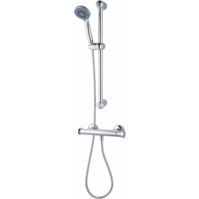 Thermostatic Shower with Slider Rail - Chrome