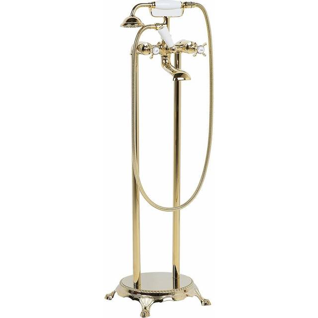 Hannah Freestanding Bath Shower Mixer - Gold