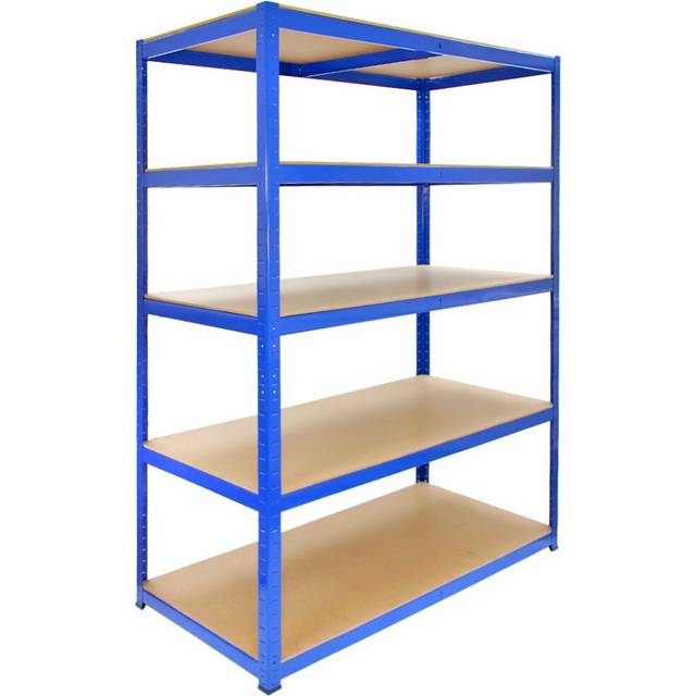 T-Rax 180cm 5 Shelf Shelving Unit - Blue (180cm H X 120cm W X 60cm D)