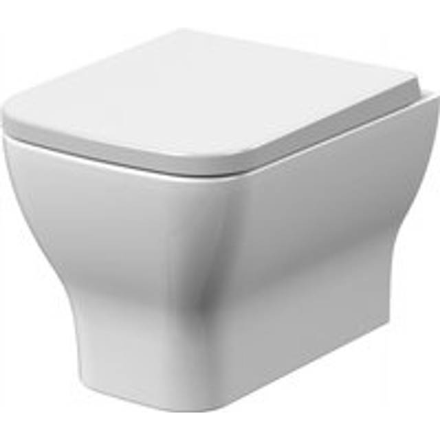 Nuie Ava Wall Hung Pan & Seat - White, White