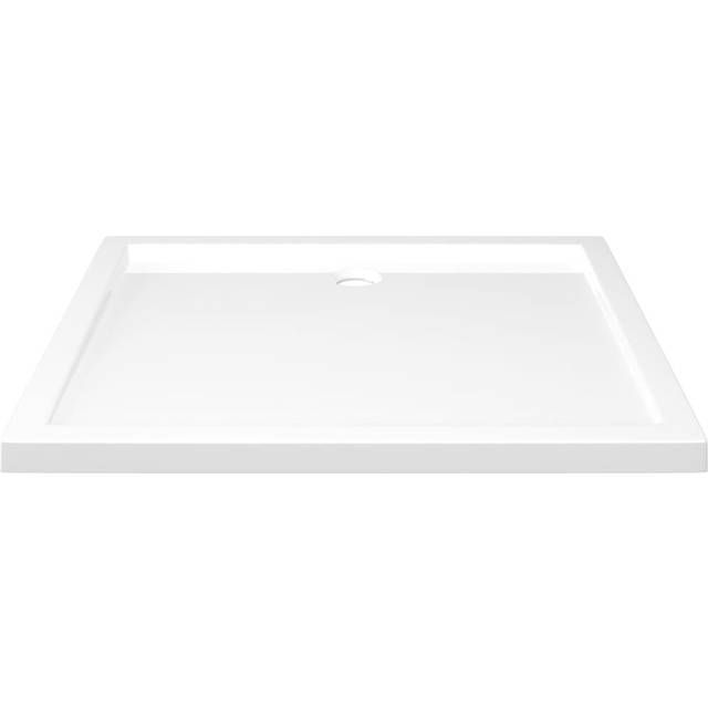 Belfry Bathroom Jamieson Plastic Shower Tray White 4cm H x 90cm W x 80cm D