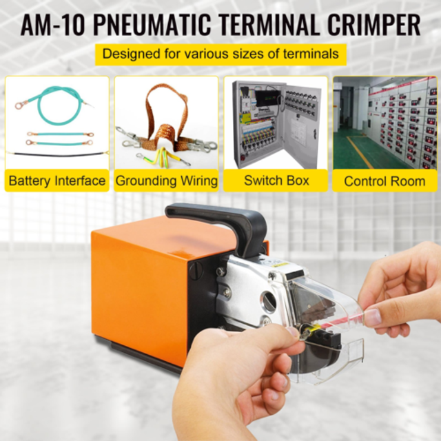 Vevor AM10QDDZYJJ000001V0 AM-10 Pneumatic Crimping Tool