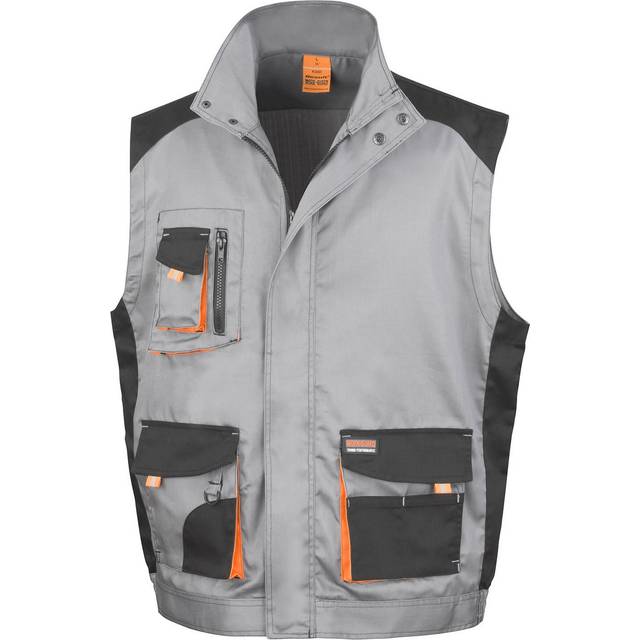 (XL, Grey/Black) Result Work-Guard Mens Lite Gilet