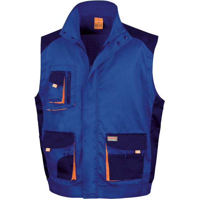 (S, Royal Blue/Navy Blue) Result Work-Guard Mens Lite Gilet