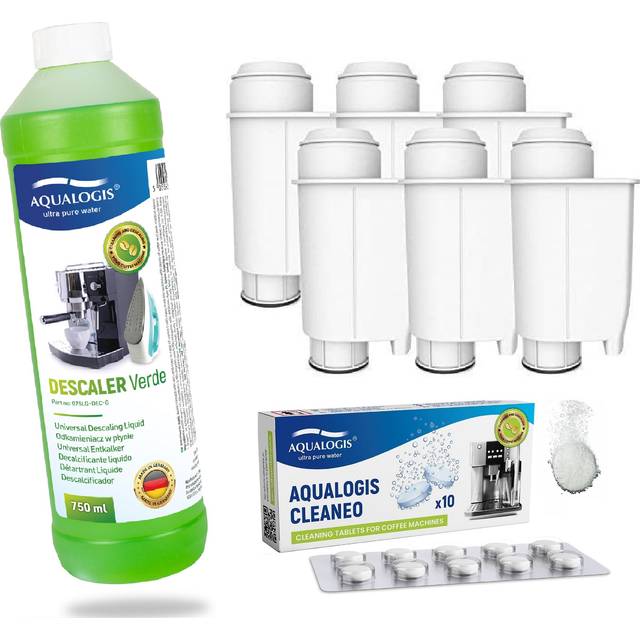 6x Water Filter Ca6702 Descaler Ca6700 Cleaning Tab Ca6704/99 For Saeco Gaggia