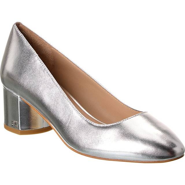 Stuart Weitzman Bridget 50 Block Leather Pump